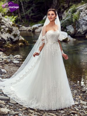 robe de mariée, robe de mariage, robe de mariée dentelle, robe princesse, robe de mariée fluide, robe bohème, robe neuve déstockage, Stock Mariage