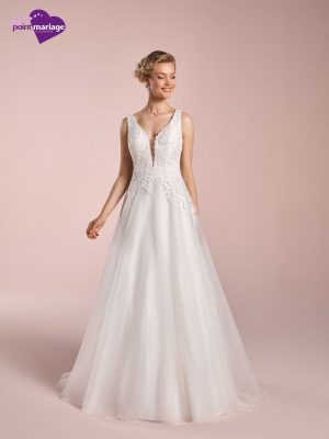 robe de mariée, robe de mariage, robe de mariée dentelle, robe de mariée fluide, robe bohème, robe neuve déstockage, Stock Mariage