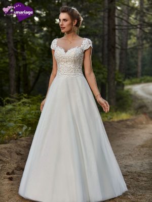 robe de mariée, robe de mariage, robe de mariée dentelle, robe princesse, robe de mariée fluide, robe neuve déstockage, Stock Mariage