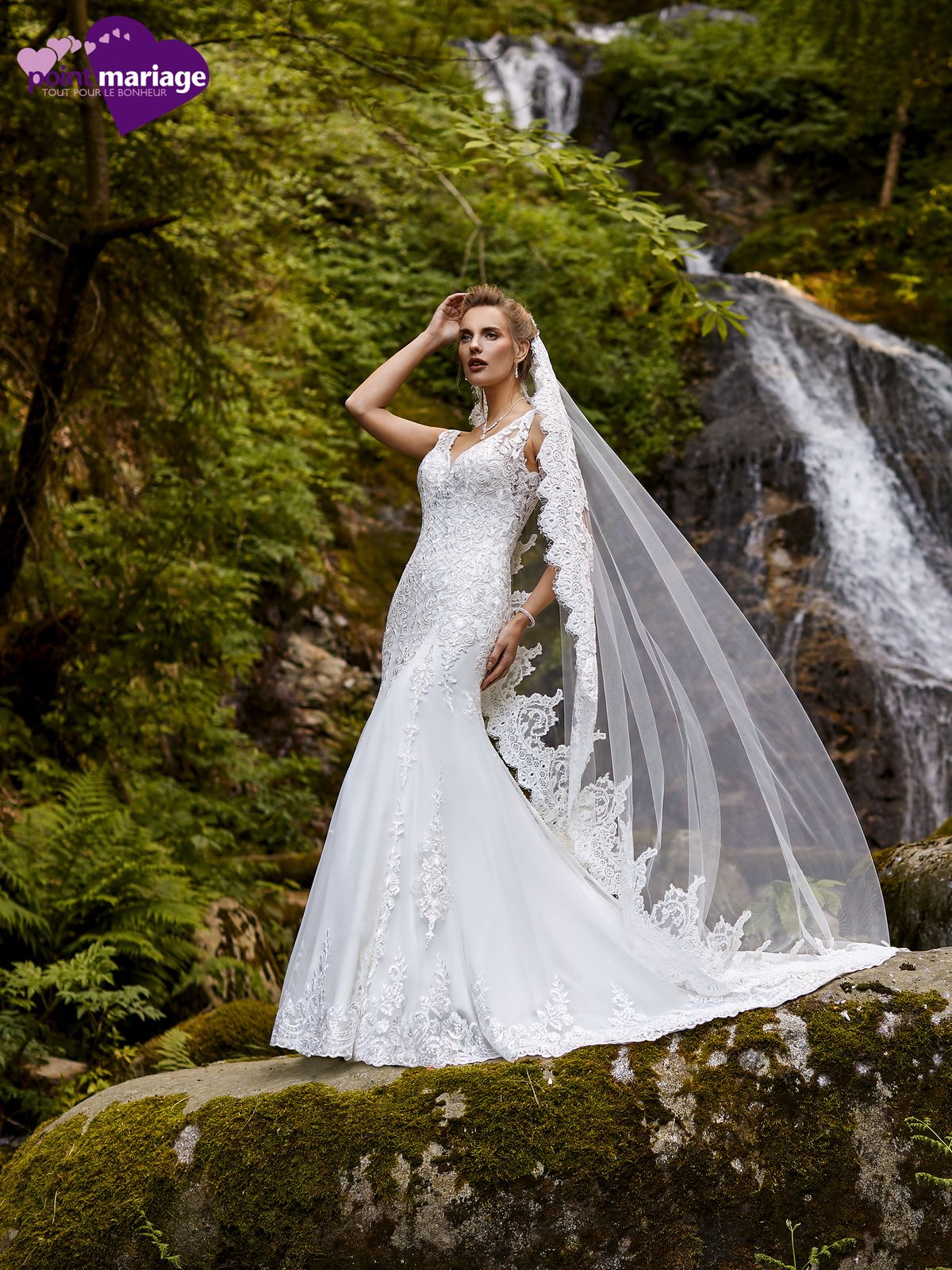 robe de mariée, robe de mariage, robe de mariée dentelle, robe sirène, robe de mariée glamour, robe neuve déstockage, Stock Mariage