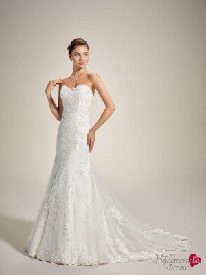 robe de mariée, robe de mariage, robe de mariée dentelle, robe fourreau, robe neuve déstockage, Stock Mariage