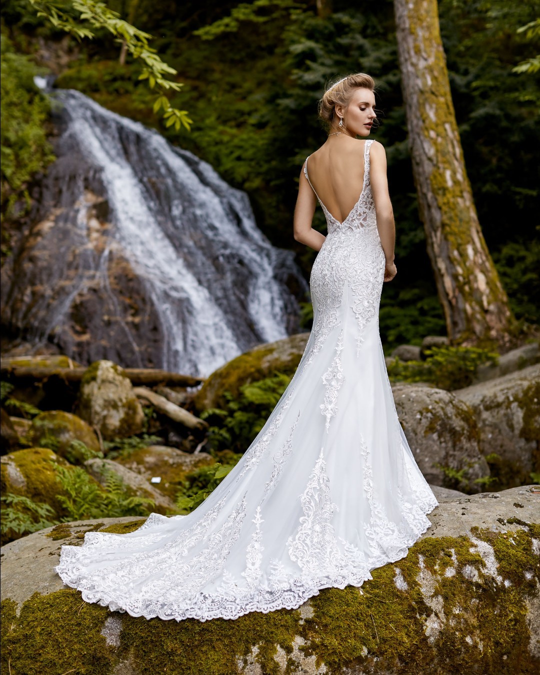 robe de mariée, robe de mariage, robe de mariée dentelle, robe sirène, robe de mariée glamour, robe neuve déstockage, Stock Mariage