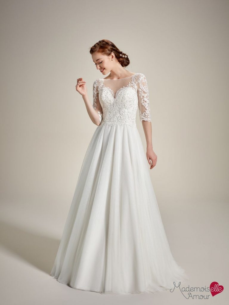 robe de mariée, robe princesse, robe de mariée dentelle, robe de mariage élégante, robe neuve déstockage, Stock Mariage