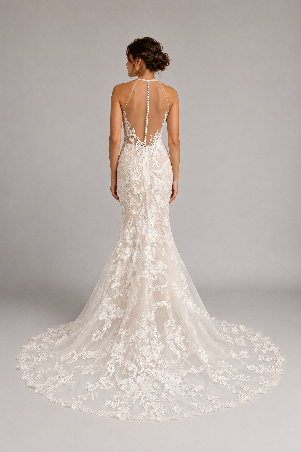robe de mariée, robe de mariage, robe de mariée dentelle, robe sirène, robe romantique, robe neuve déstockage, Stock Mariage