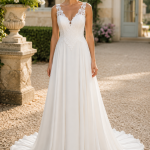 robe de mariée, robe de mariage, robe de mariée dentelle, robe de mariée fluide, robe bohème, robe neuve déstockage, Stock Mariage
