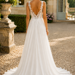 robe de mariée, robe de mariage, robe de mariée dentelle, robe de mariée fluide, robe bohème, robe neuve déstockage, Stock Mariage