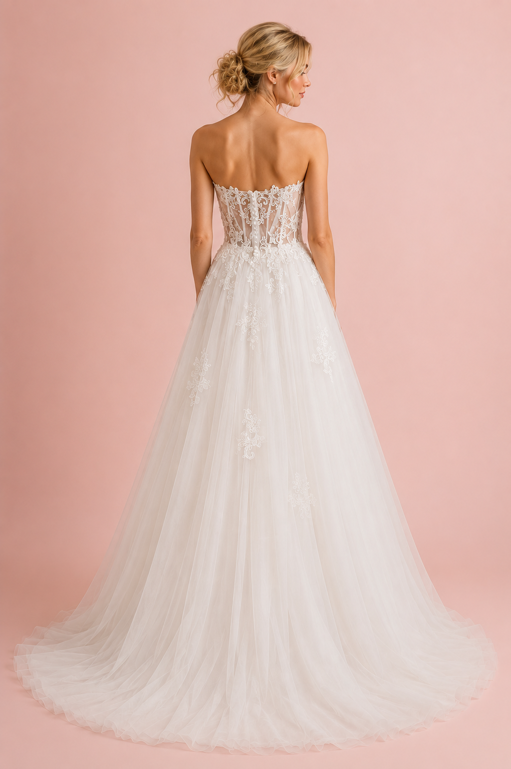 robe de mariée, robe de mariage, robe de mariée dentelle, robe princesse, robe en tulle, robe romantique, robe neuve déstockage, Stock Mariage